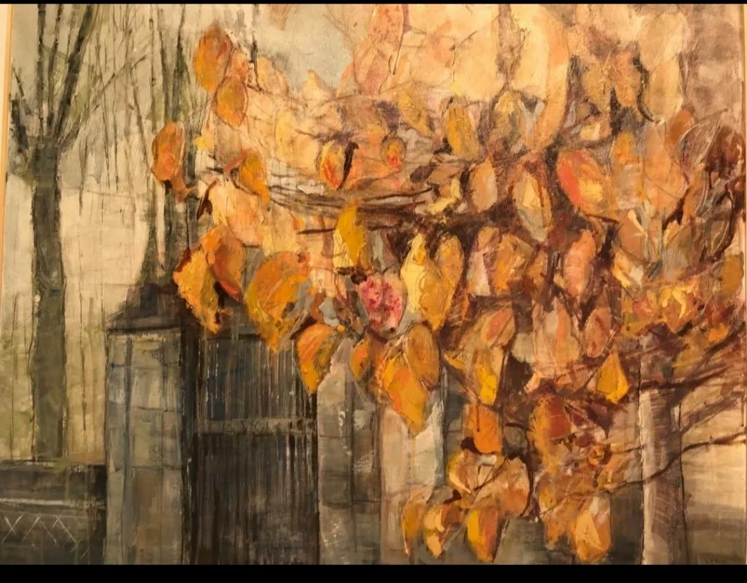 Otoño en la Casita del Principe, pintura de Marta Pérez-Peñas