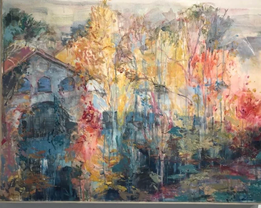 Desde Infantes, pintura de Marta Pérez-Peñas