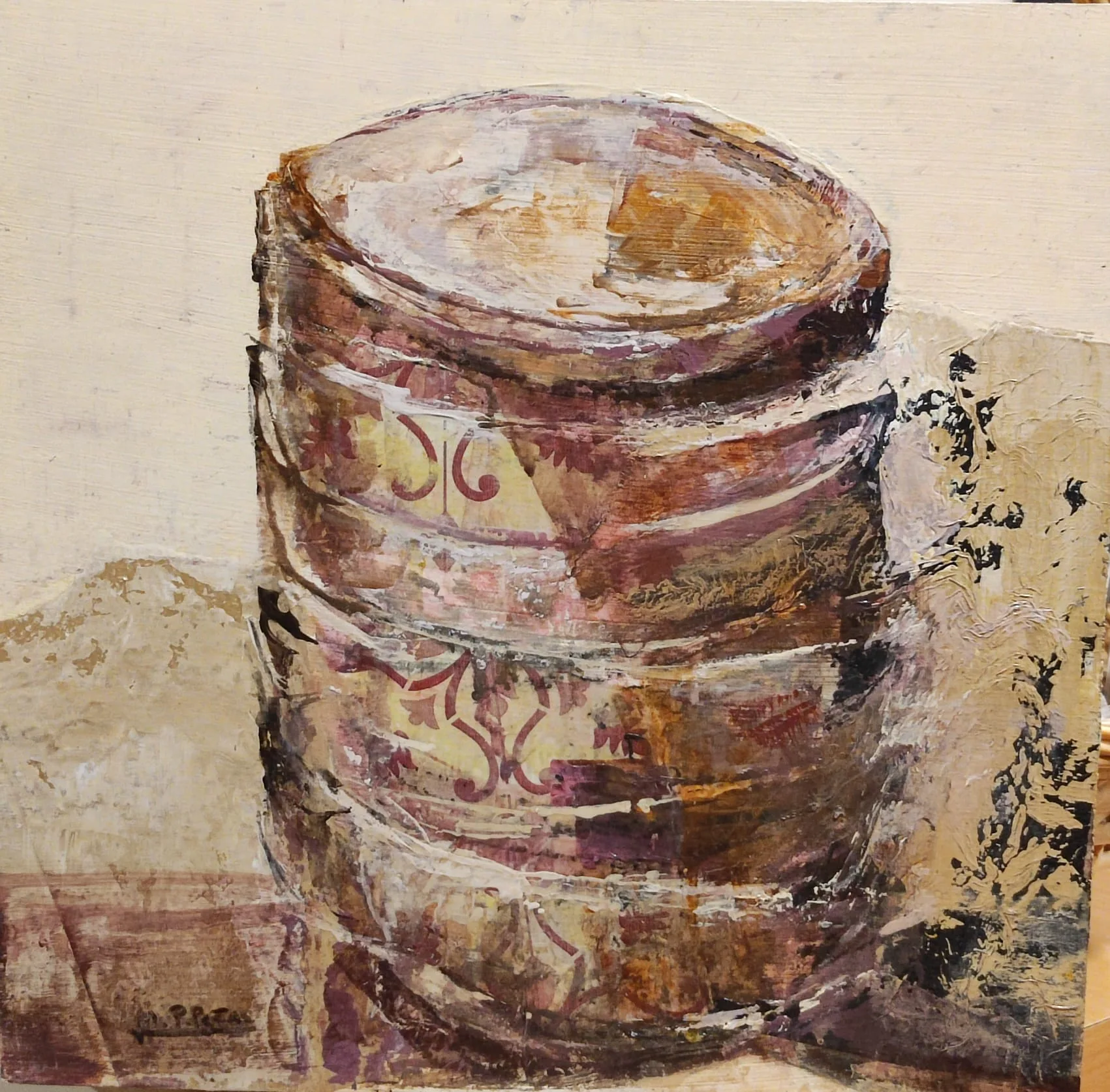 Serie porcelana IV, pintura de Marta Pérez-Peñas