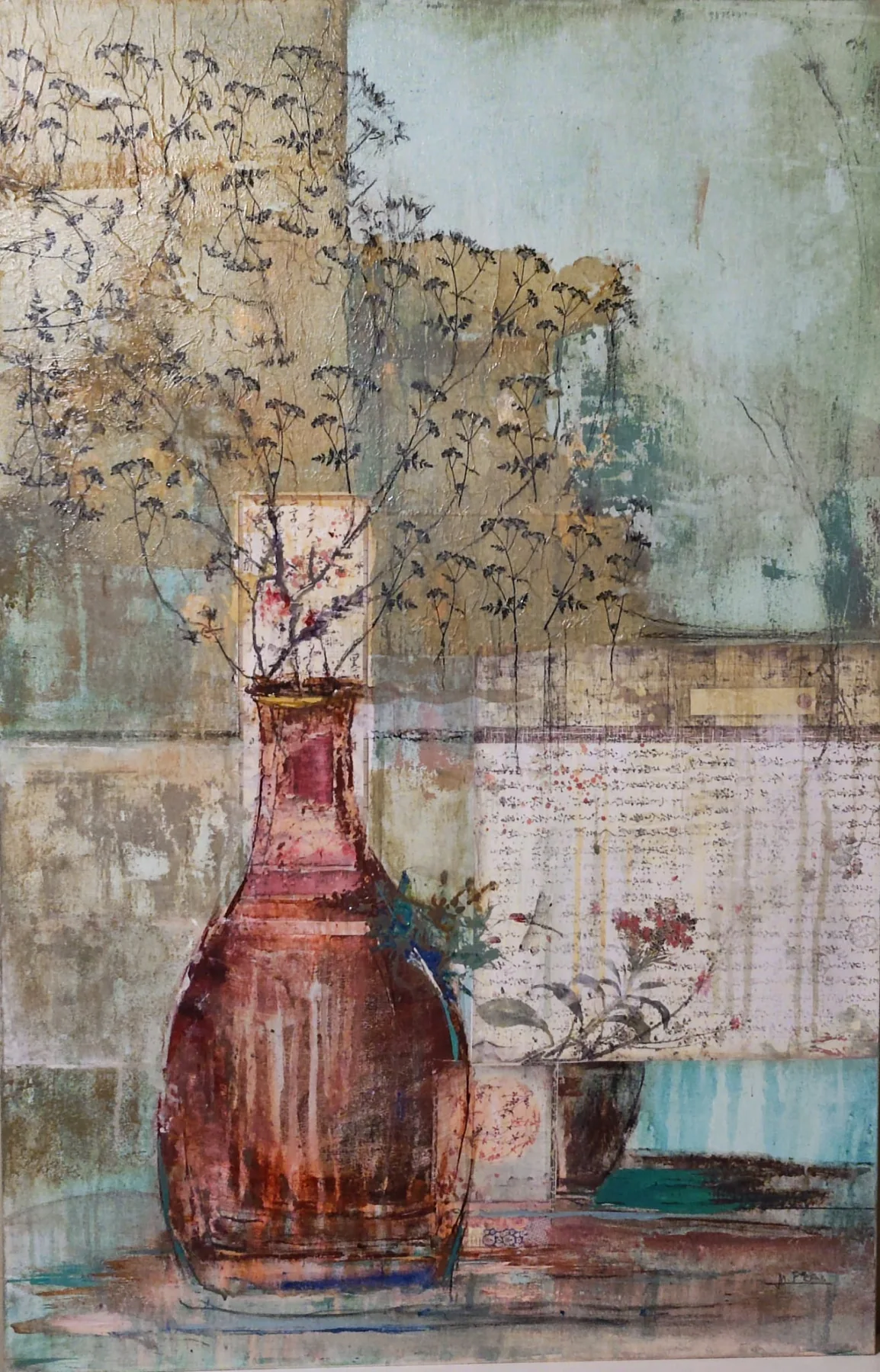 Bodegón  Japonés (Seibutsu-ga) II, pintura de Marta Pérez-Peñas