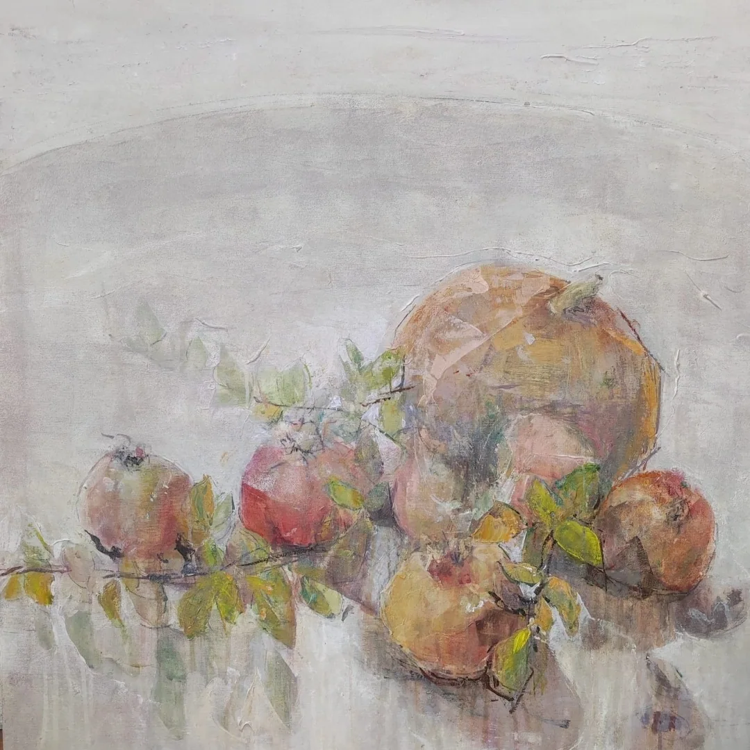 Bodegón de otoño, pintura de Marta Pérez-Peñas