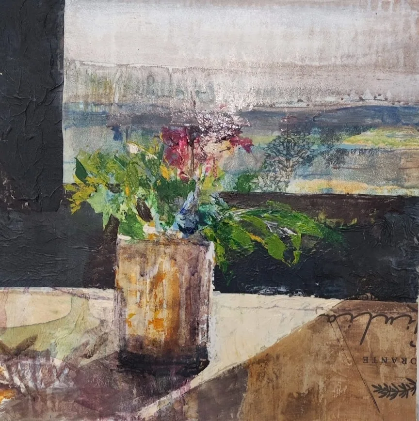 Ventana en Extremadura, pintura de Marta Pérez-Peñas