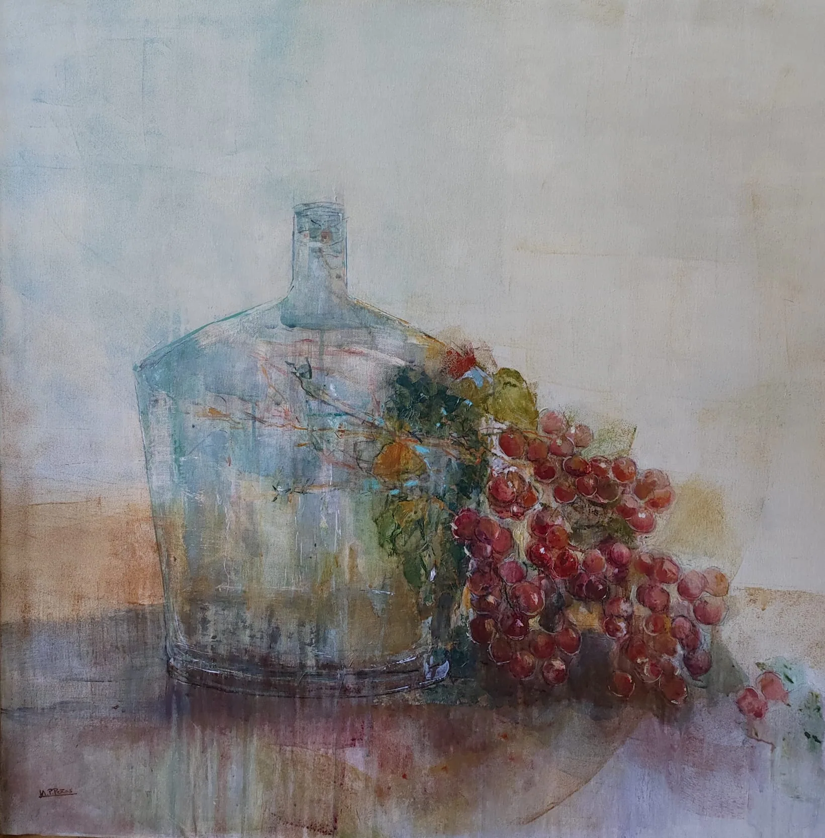 Bodegón de verano, pintura de Marta Pérez-Peñas