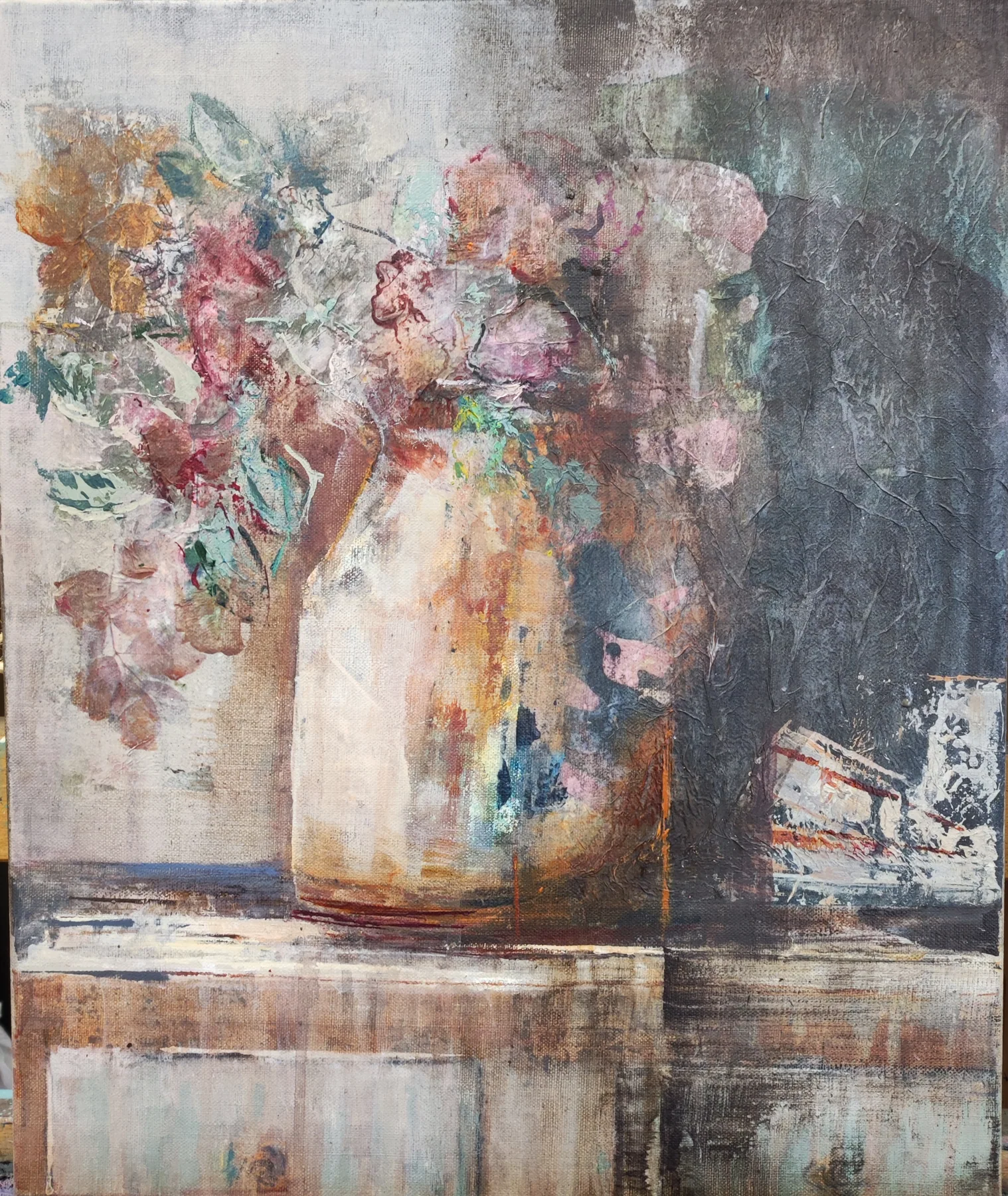 Flores IV, pintura de Marta Pérez-Peñas