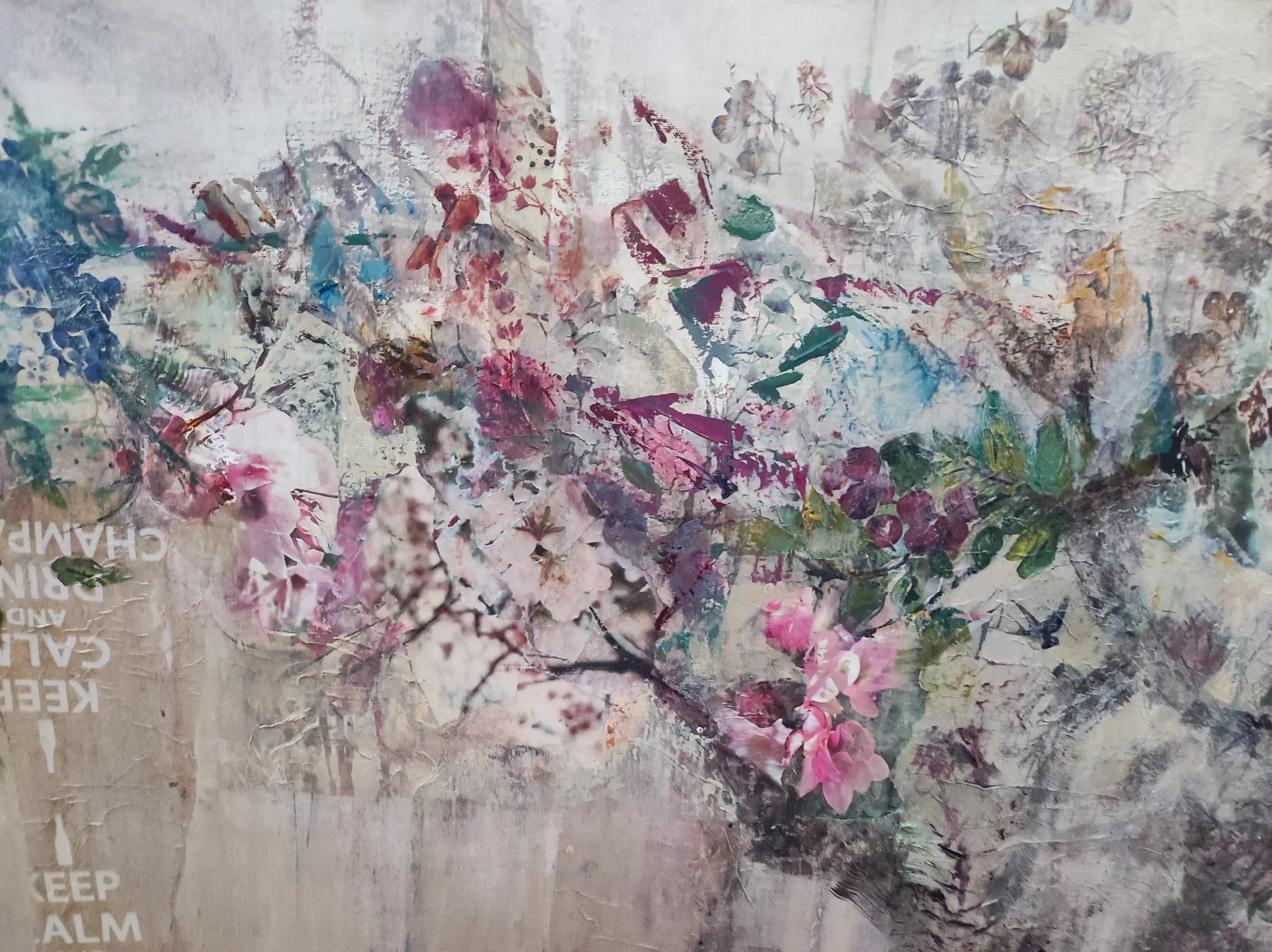 Flores I, pintura de Marta Pérez-Peñas