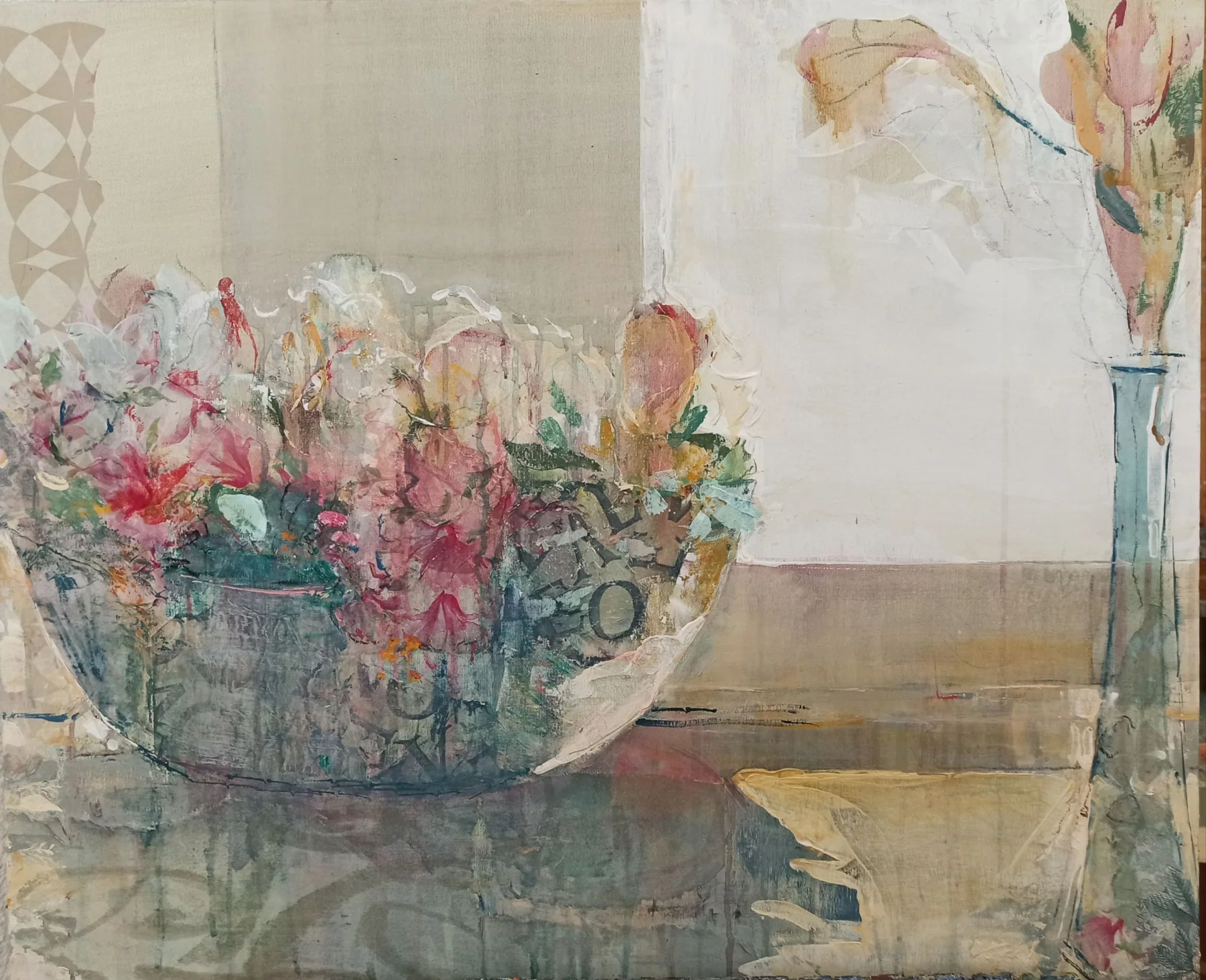 Entrando  la luz por la ventana, pintura de Marta Pérez-Peñas