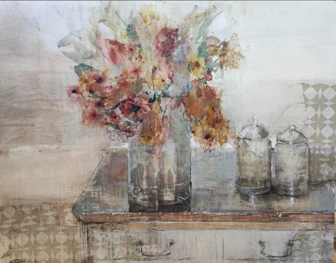 Aparador, pintura de Marta Pérez-Peñas