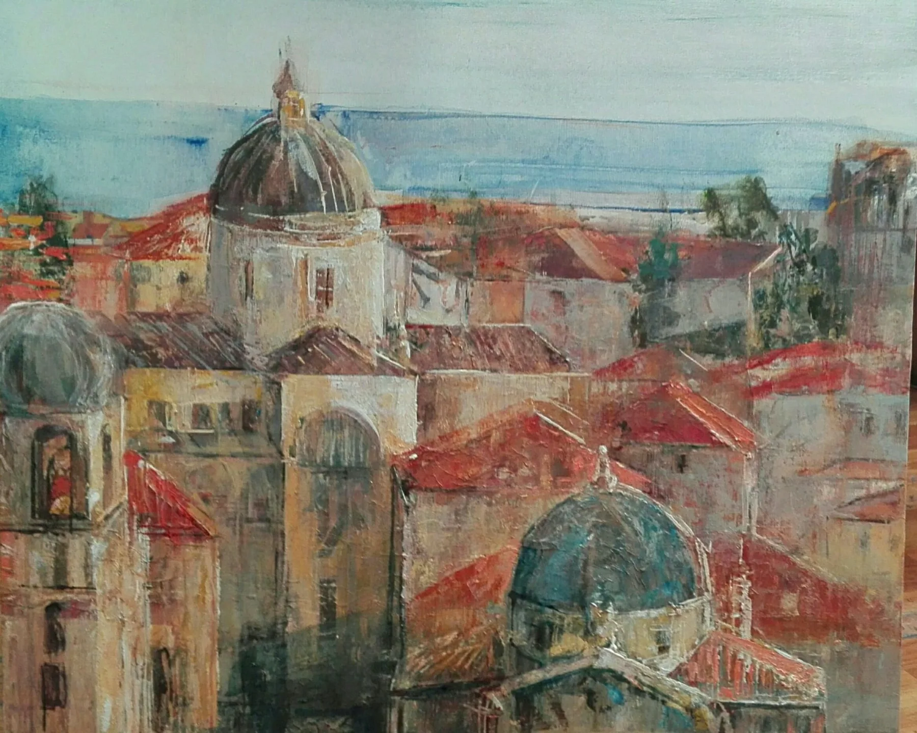 Dubrovnik, pintura de Marta Pérez-Peñas