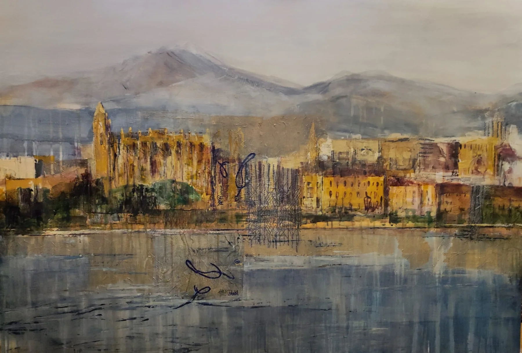 Palma de Mallorca, pintura de Marta Pérez-Peñas