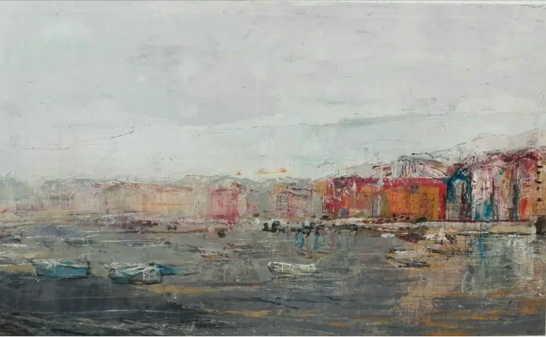 La Guardia, pintura de Marta Pérez-Peñas
