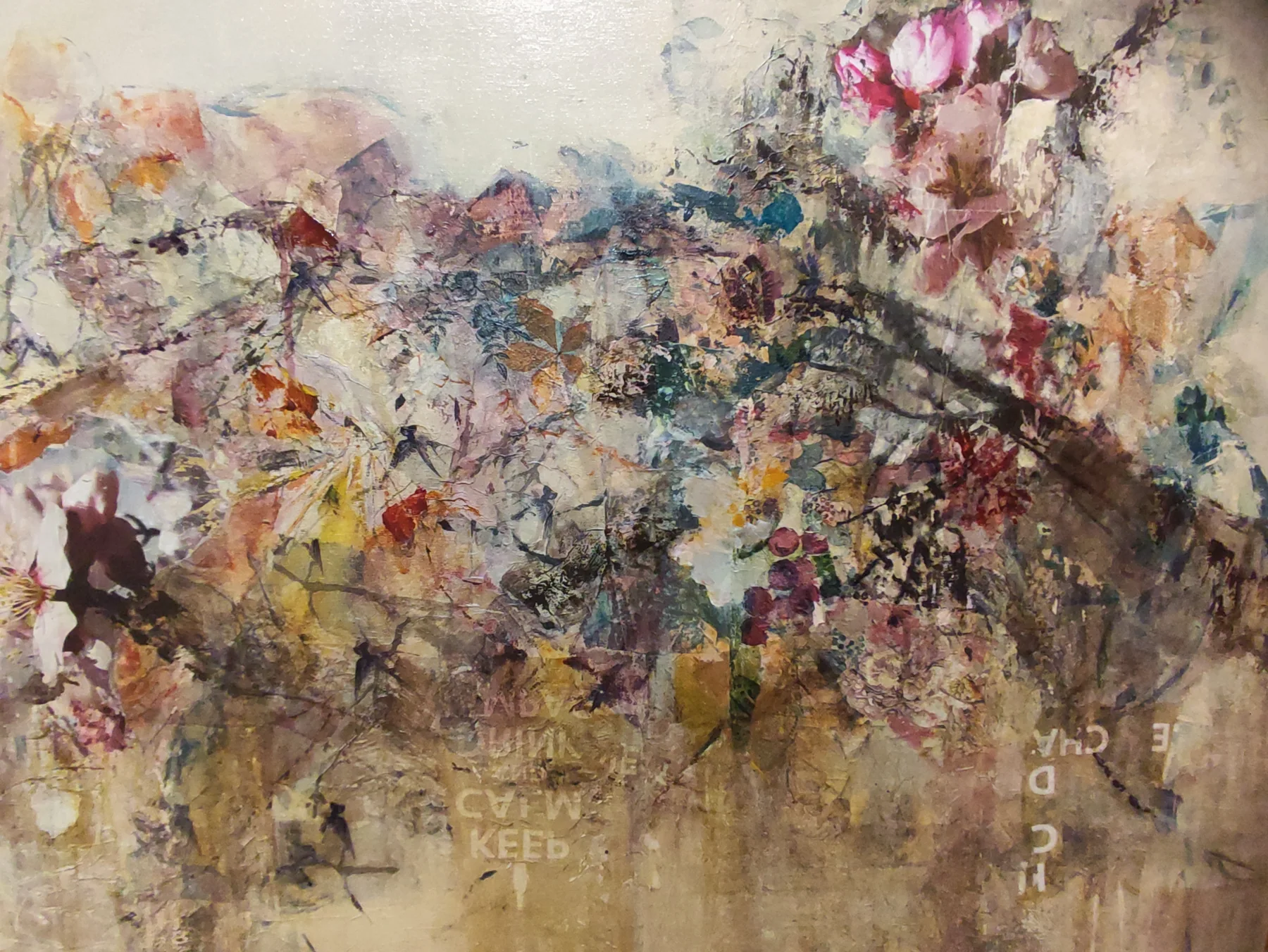 Flores II, pintura de Marta Pérez-Peñas