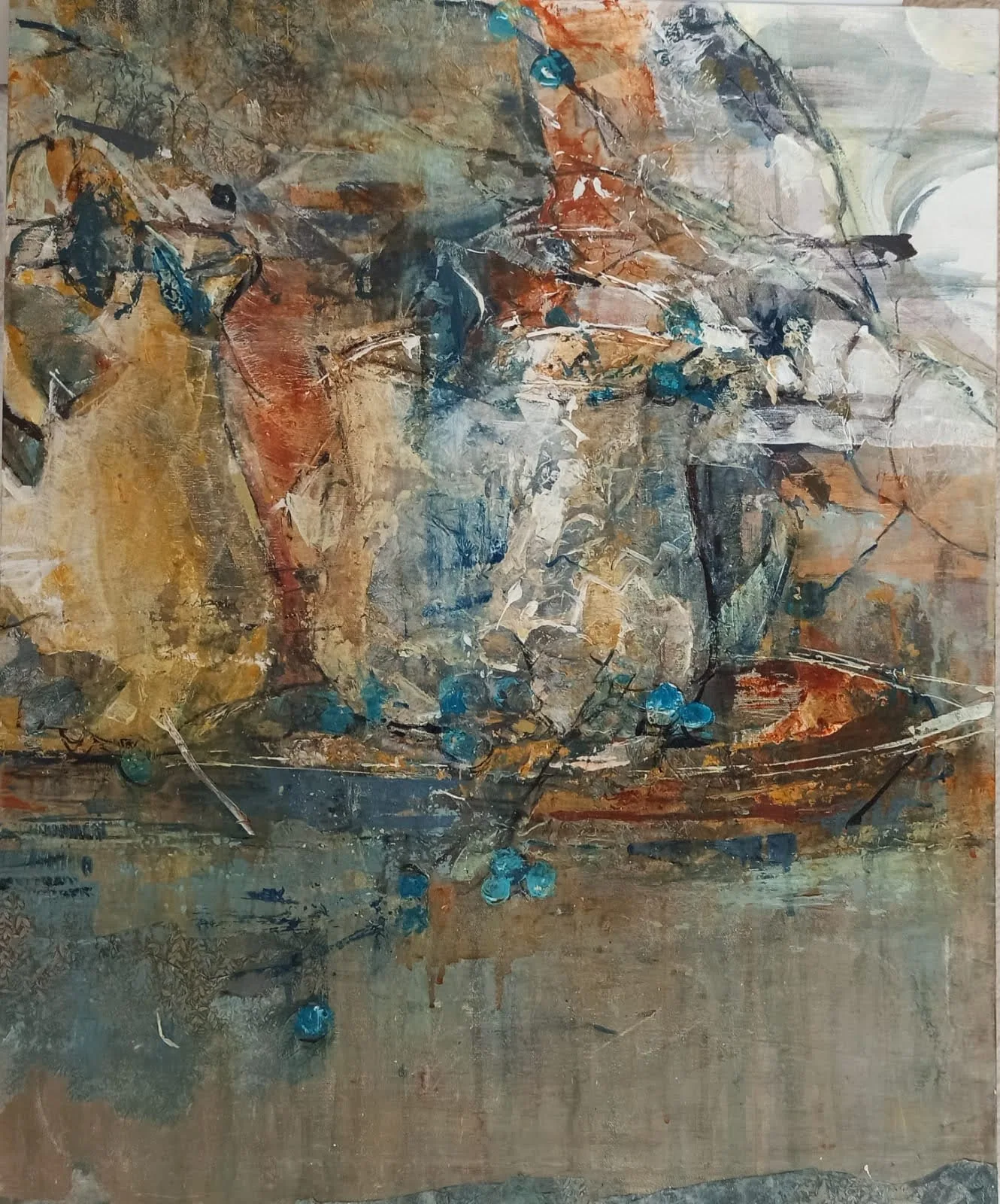 Bodegón abstracto, pintura de Marta Pérez-Peñas