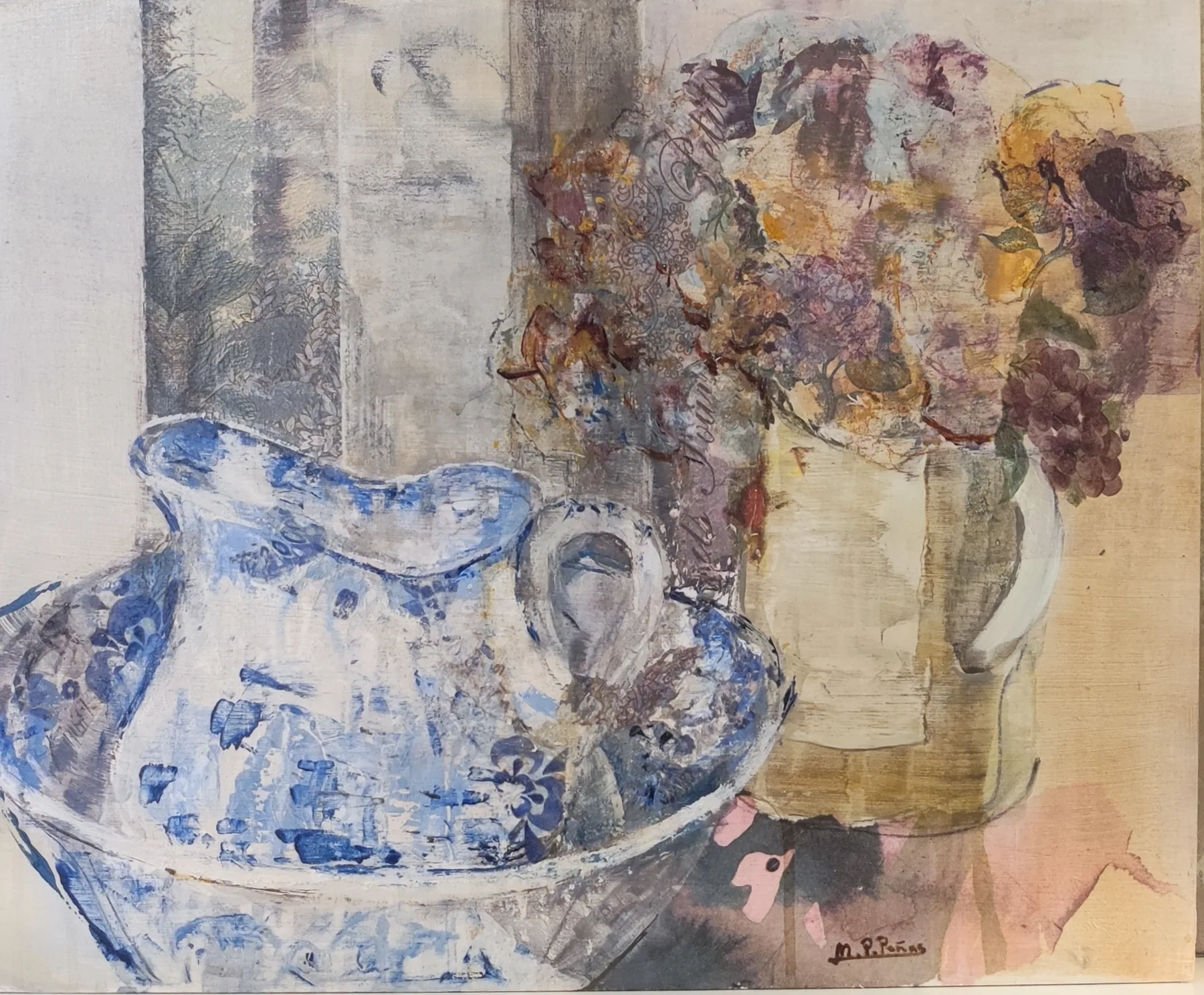 Serie porcelana III, pintura de Marta Pérez-Peñas