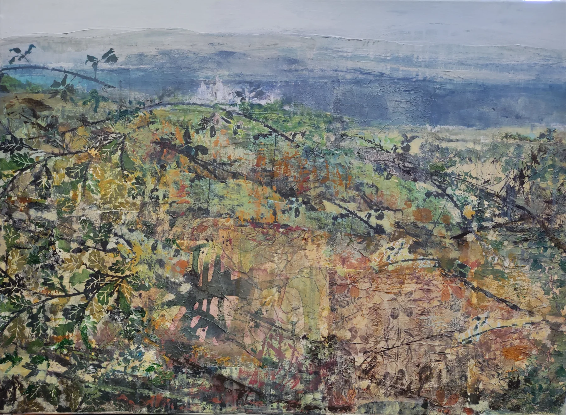 San Lorenzo desde Abantos, pintura de Marta Pérez-Peñas