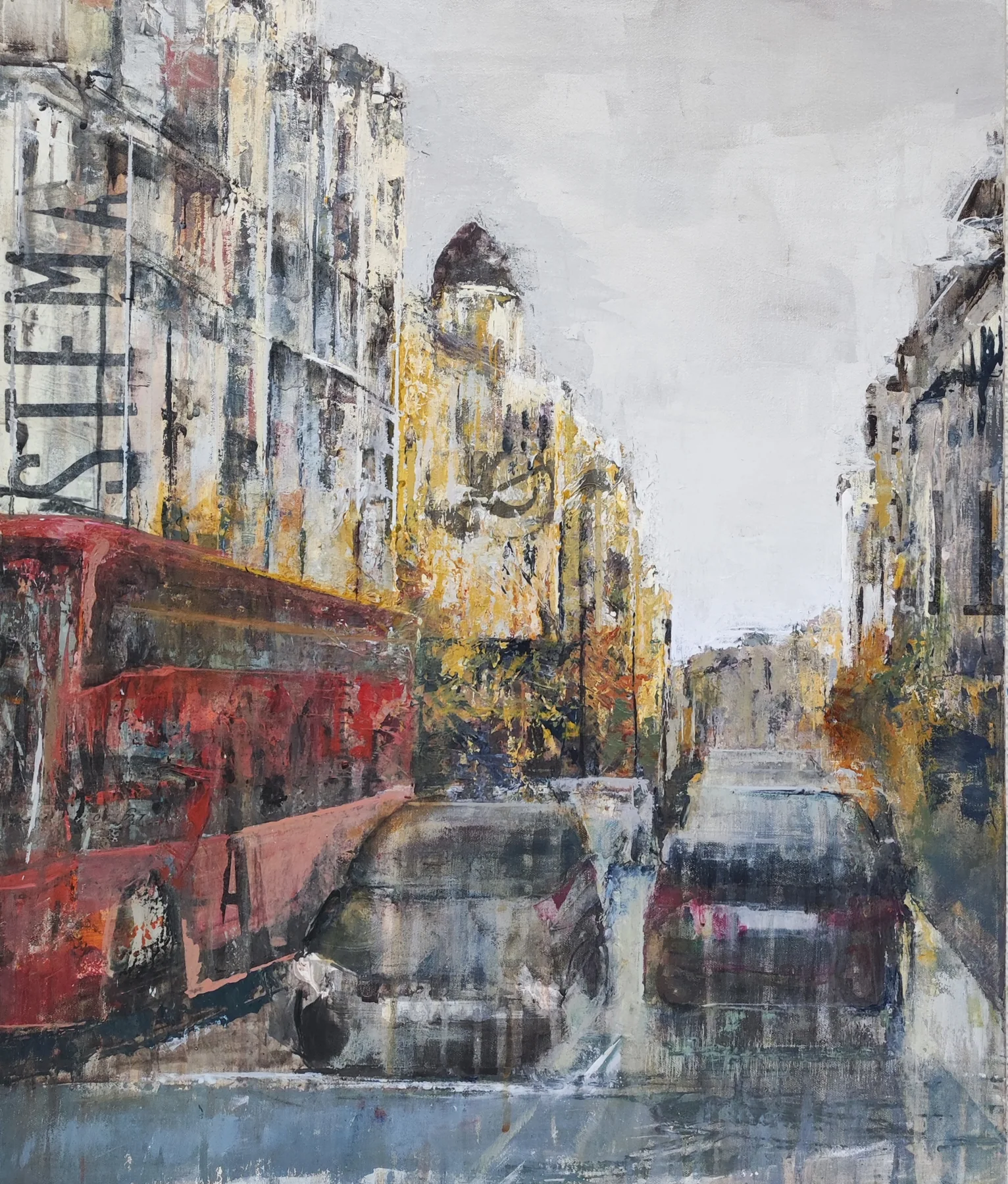 Gran Via, pintura de Marta Pérez-Peñas